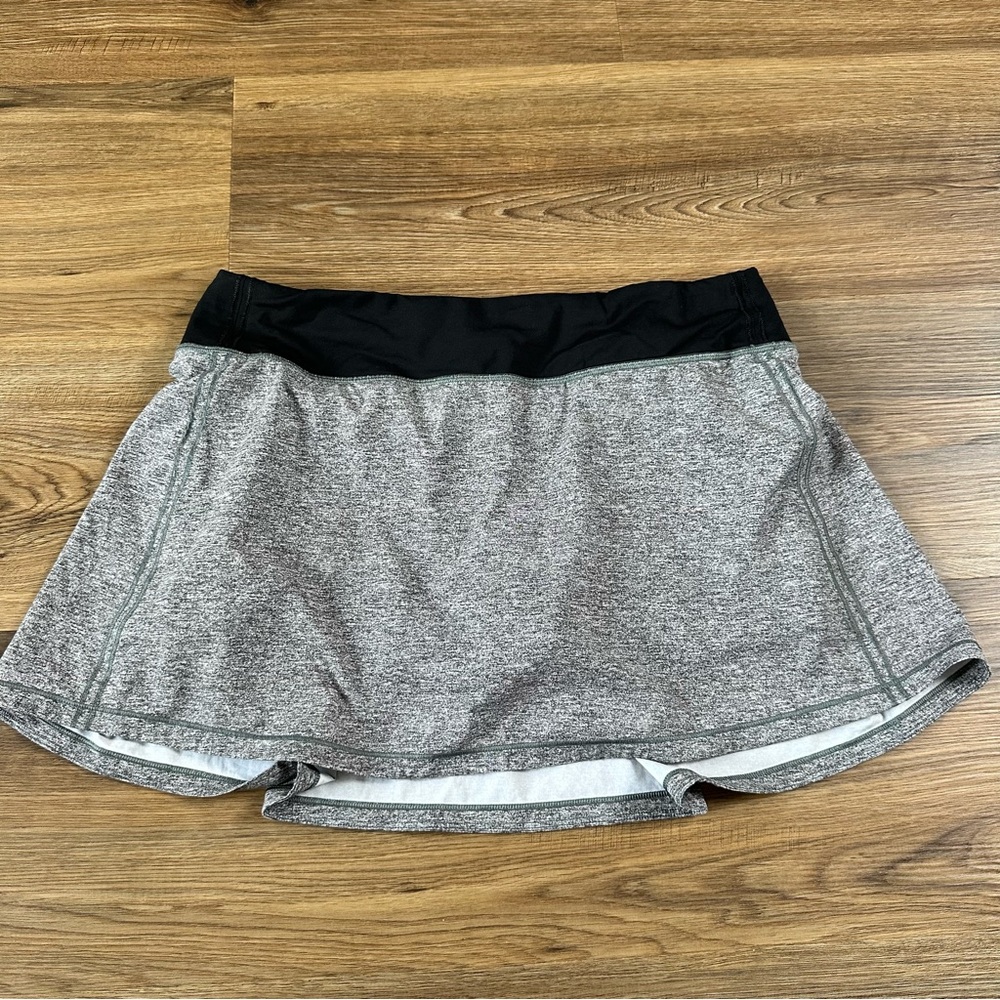 Lululemon Pace Rival Skirt Skort 10 Tall Gray Pickleball Tennis‎ Golf Gym Yoga